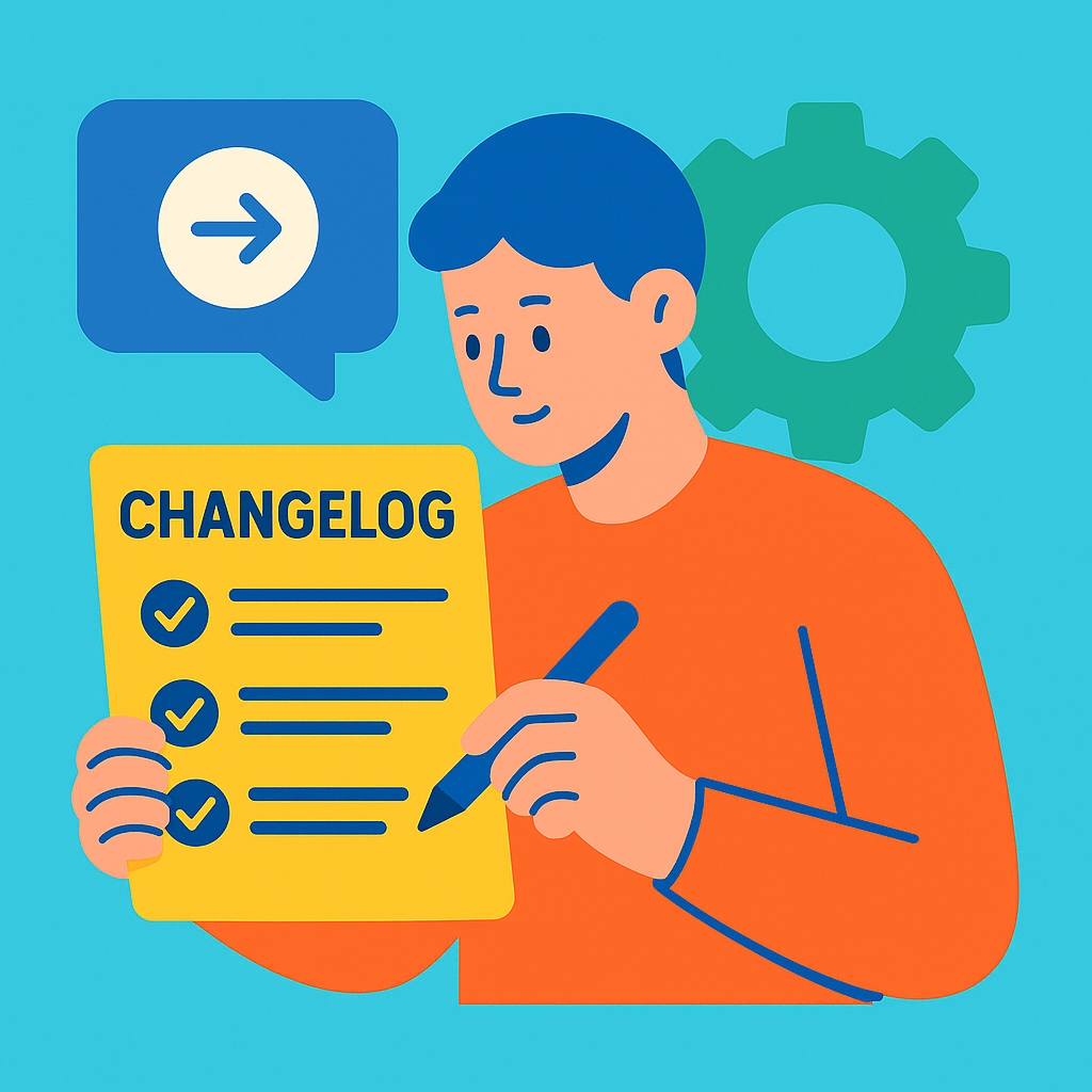 Crítica: Escritor de changelog para usuário