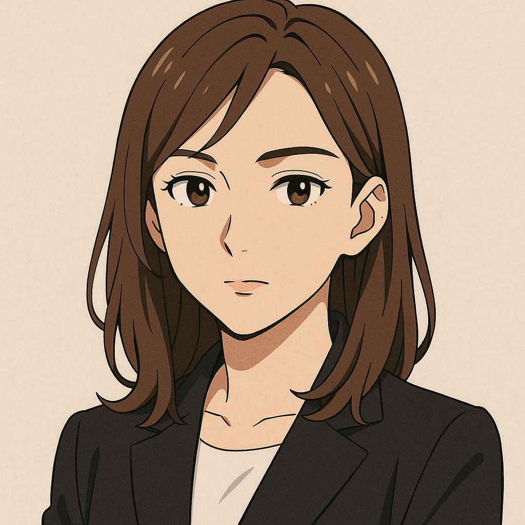 Retrato em estilo anime editorial