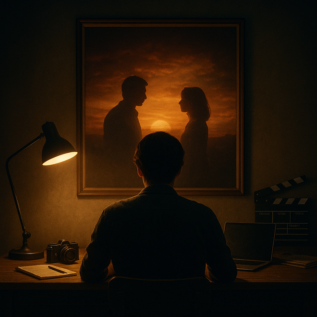 Sua foto em pôster de filme