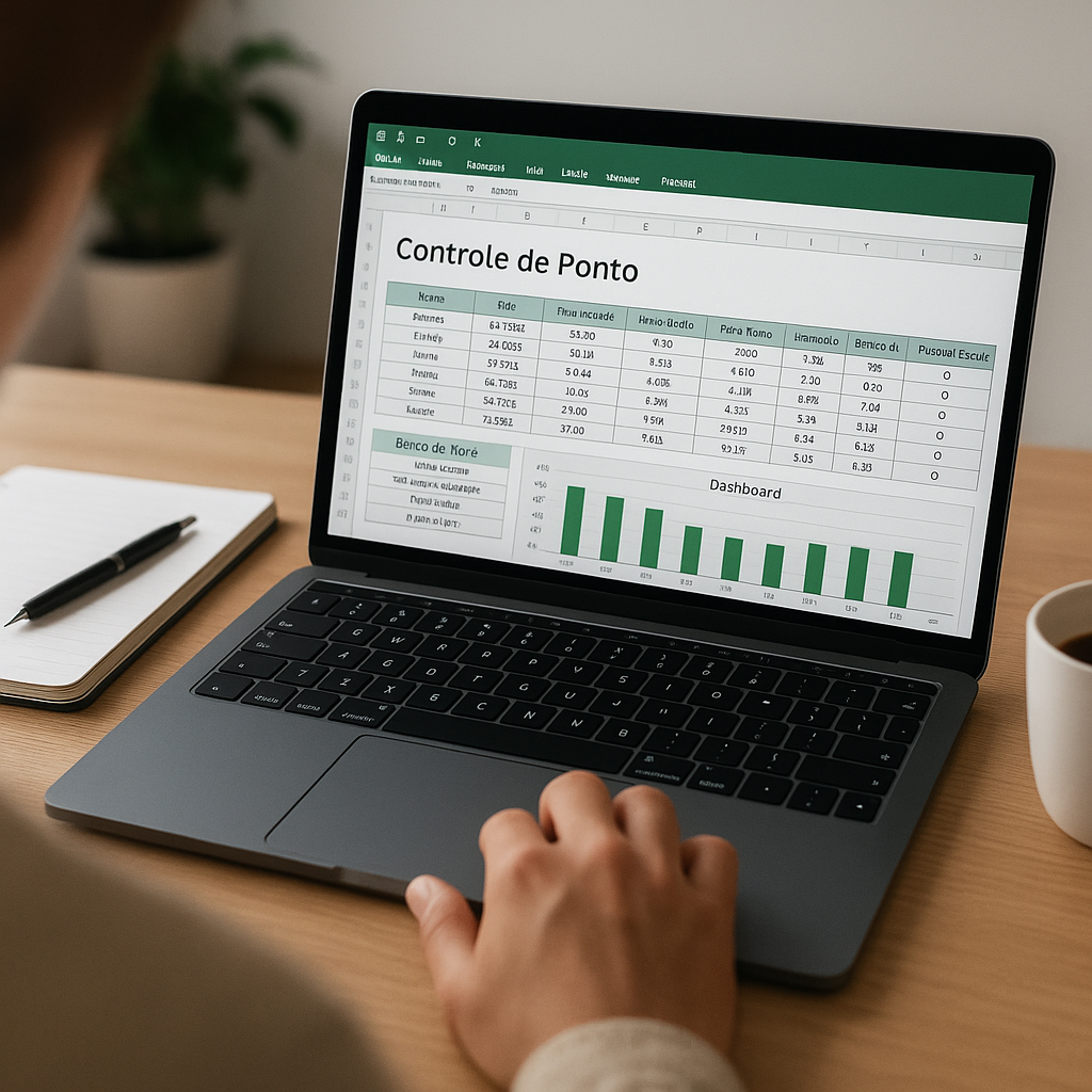 Controle de Ponto e Horas Trabalhadas no Excel