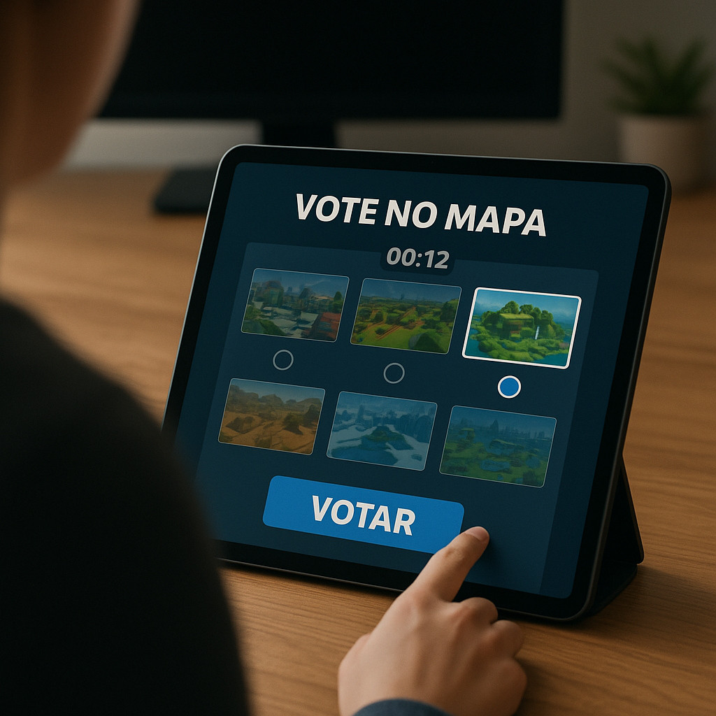 Sistema Avançado de Votação de Mapas entre Rodadas